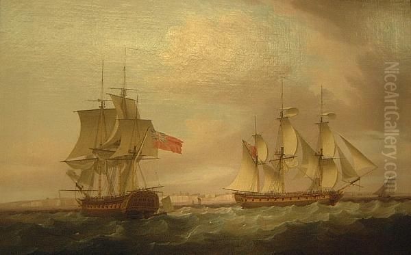 Hms Nonsuch Standing Off Kingsgate Gap - view 1