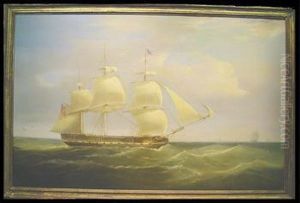 British Sailing Ship by Thomas Whitcombe