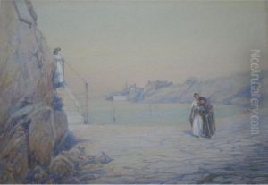 The Breakwater At Bude by John White