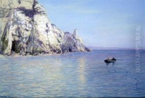 Lobster Boat Off The Coast by John White