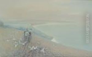 Ploughing On A Coastline by John White