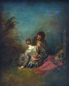 Le Faux Pas by Jean-Antoine Watteau