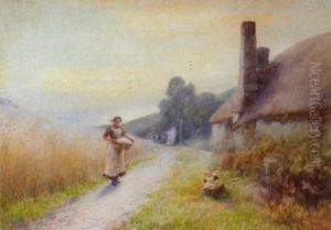 Devon Cliff (#) Outside The Cottage by John White