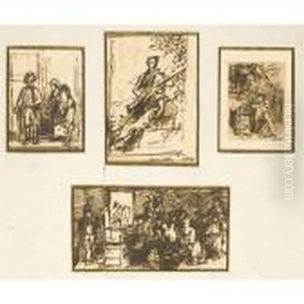 A Set Of Four Figure Studies - view 1