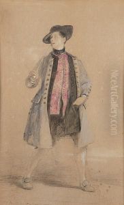 Portrait Of The Young Philip Hardwick, Architect, In Fancy Dress