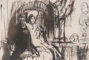 A Study Of Two Young Ladies Of Fashion by Sir David Wilkie
