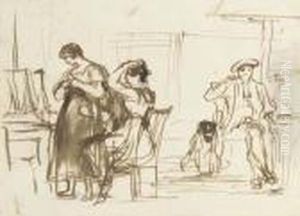 Preparing For The Ball by Sir David Wilkie