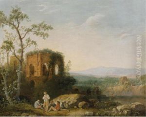 Italianate Landscape, Said To Be A View Of The Temple Of Venus At Baiae