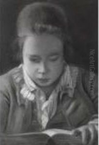 Study Of A Boy Reading by Josepf Wright Of Derby