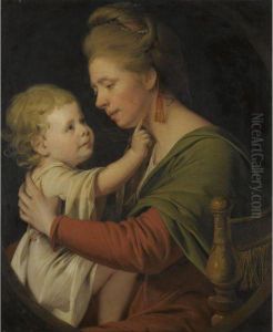 Portrait Of Jane Darwin by Josepf Wright Of Derby