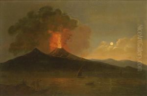 Vesuvius In Eruption by Josepf Wright Of Derby