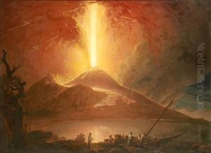 Vesuvius In Eruption by Josepf Wright Of Derby