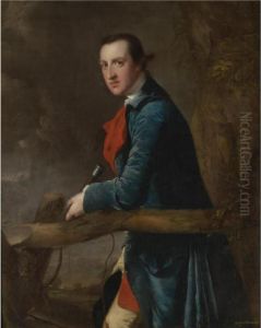 Portrait Of Launcelot Rolleston (1737-1802) Of Watnall Hall by Josepf Wright Of Derby