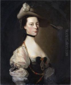 Portrait Of A Lady by Josepf Wright Of Derby