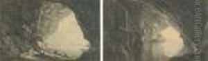 A Grotto In The Gulf Of Salerno, Morning; And A Grotto In The Gulf Of Salerno, Evening by Josepf Wright Of Derby