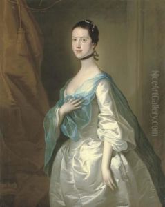 Portrait Of A Lady by Josepf Wright Of Derby