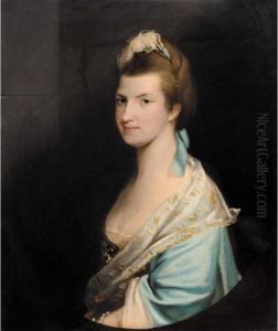 Portrait Of A Lady by Josepf Wright Of Derby