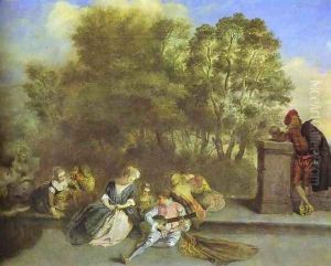 Recreation Italienne by Jean-Antoine Watteau