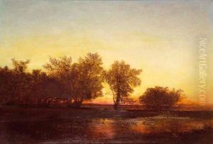 Paysage, Effet Du Soir by Felix Ziem