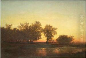 Paysage Au Crepuscule by Felix Ziem
