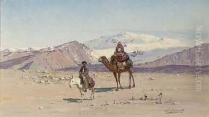 A Family Travelling In The Caucasus