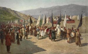 Procession Of Ashura by Richard Karlovich Zommer