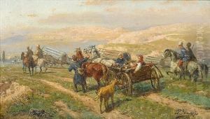 Cossack Convoy by Richard Karlovich Zommer