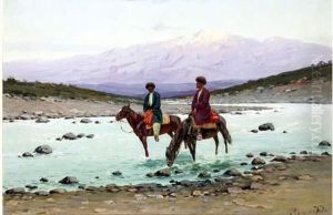 Caucasian Scene Caucasian Scene