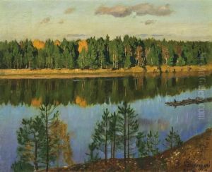 Autumn By The Niemen River by Stanislaw Zukowski