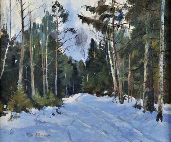 Sous-bois En Hiver - view 1