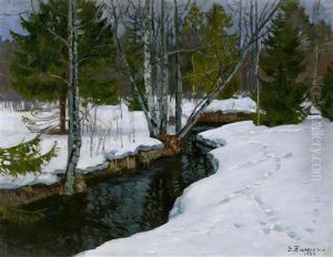 Spring In The Forest by Stanislaw Zukowski