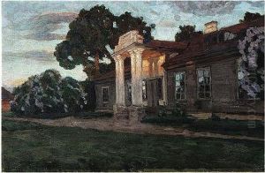 Country Dacha At Twilight