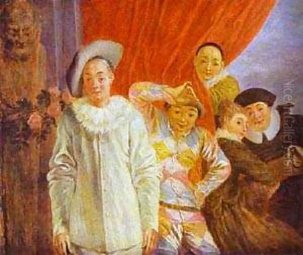 Arlequin Pierrot And Scapin 1716 - view 1