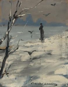 An Elegant Woman, Said To Be Sarah Bernhardt, On A Winter's Walk An Elegant Woman, Said To Be Sarah Bernhardt, On A Winter's Walk