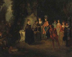 A Fete Champetre by Jean-Antoine Watteau