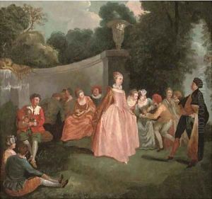 Les fete venitiennes by Jean-Antoine Watteau