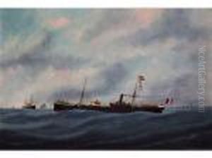 Le Vapeur Mixte by Marie-Edouard Adam Of Le Havre