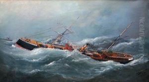 Le Vapeur Mixte by Marie-Edouard Adam Of Le Havre
