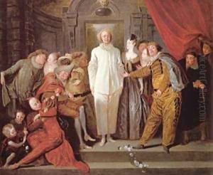 Les Comediens italiens by Jean-Antoine Watteau