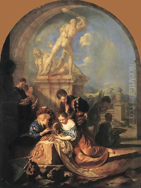Children Playing before a Hercules Group 1687 - view 1