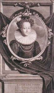 Portrait of Catherine Parr (1512-48) engraved by Vermeulen by Adriaen Van Der Werff