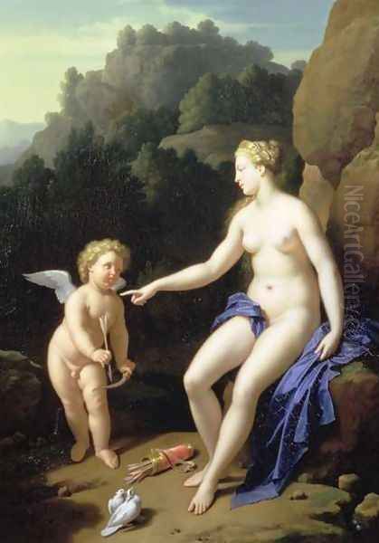 Venus and Cupid, 1716 by Adriaen Van Der Werff