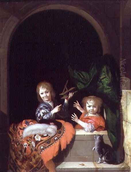 Two Children with a Mousetrap, 1692 - view 1