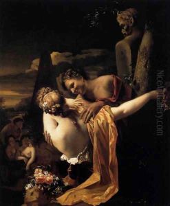 Amorous Shepherds by Adriaen Van Der Werff