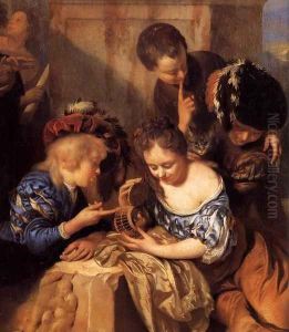Children Playing before a Hercules Group (detail)