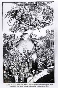 The Reign of Antichrist, from the Liber Chronicarum, published in 1493, illustration from, Science and Literature in the Middle Ages and Renaissance, written and engraved by Paul Lacroix, 1878 by Michael Wolgemut