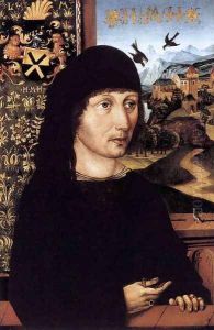 Portrait Of Levinus Memminger 1485 by Michael Wolgemut