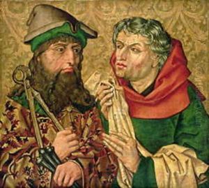 St. Joseph and Nicodemus on gold ground panels
