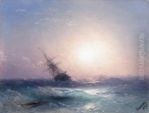 Voilier Au Soleil Couchant by Ivan Konstantinovich Aivazovsky