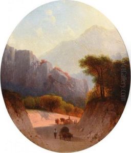 Voyageurs Dans Le Caucase by Ivan Konstantinovich Aivazovsky